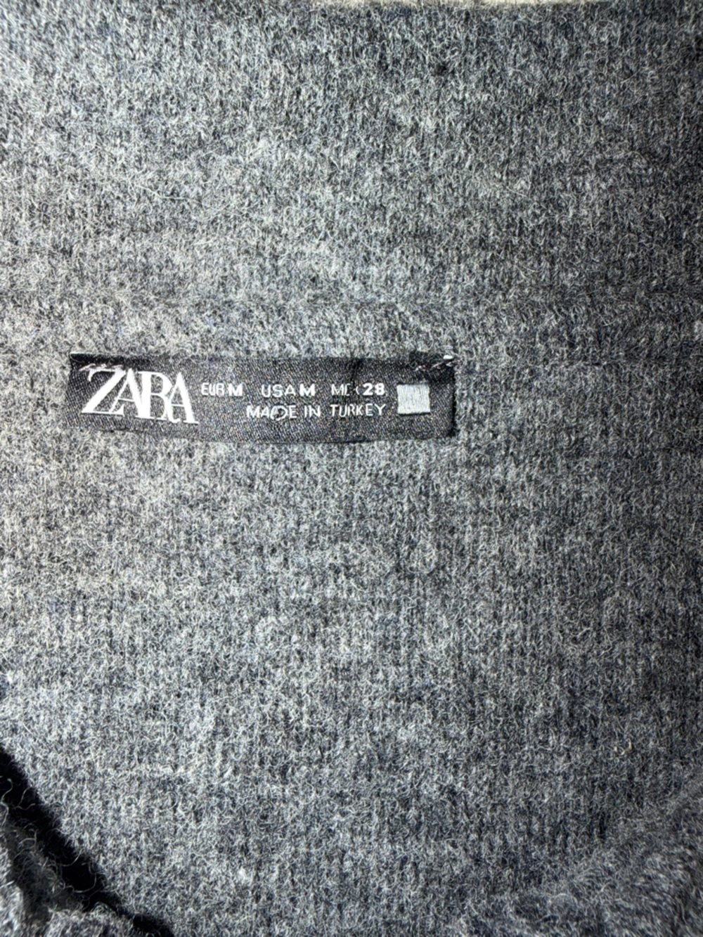 Zara Charcoal Gray Sleeveless Collared Cropped Top - Picture 6 of 6